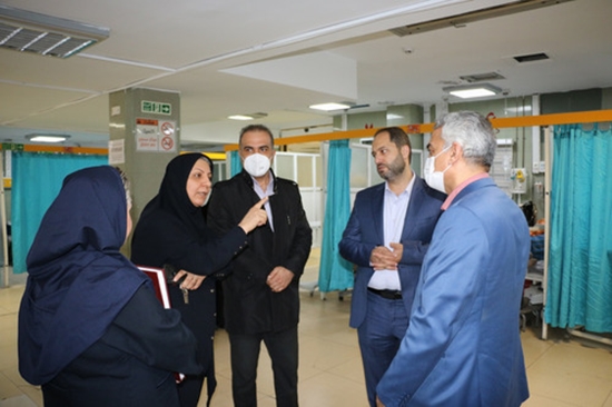 بازدید معاون درمان دانشگاه علوم پزشکی تهران از بیمارستان ضیائیان در آستانه فرا رسیدن نوروز  